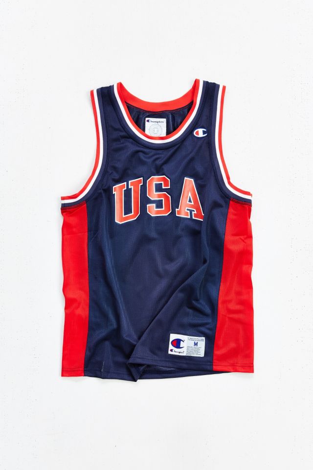 Champion USA Mesh Jersey Tank Top Urban Outfitters