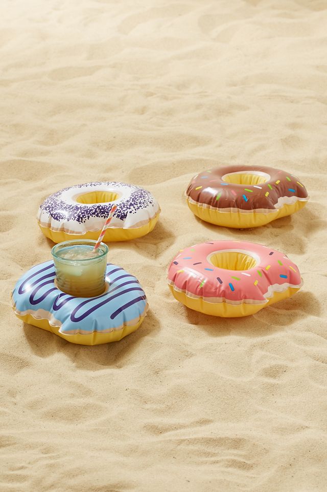 Donut Cup Holder Pool Float Set Urban Outfitters