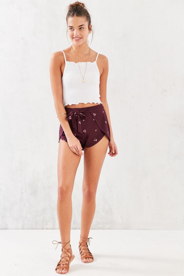 Kimchi Blue Whitney Floral Wrap Short #1