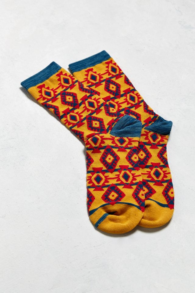 Ikat Print Sock #1