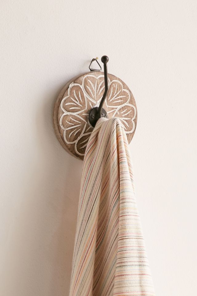 Wooden Round Hand Painted Wall Hook #1