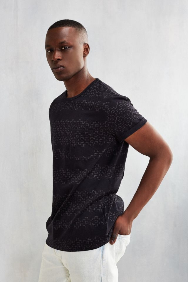 Printed Roll Sleeve Tee #2