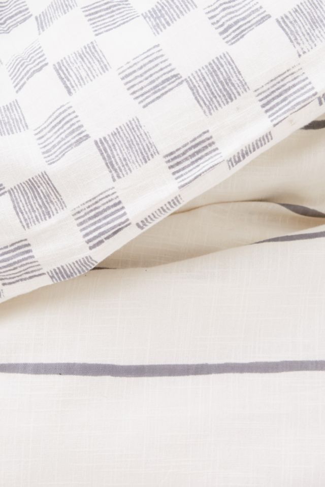 Campo Check Woven Duvet Cover #2