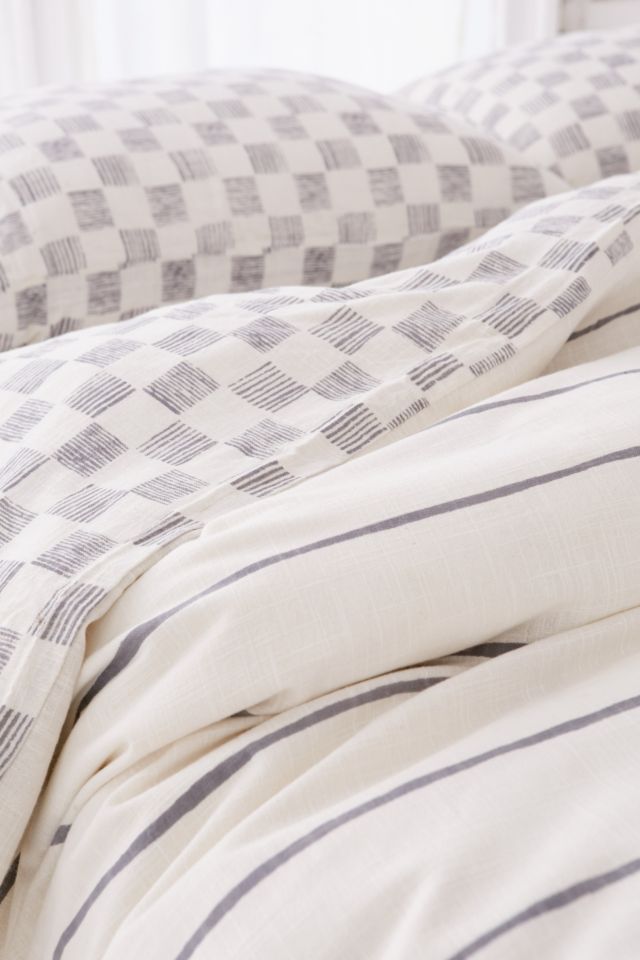 Campo Check Woven Duvet Cover #3