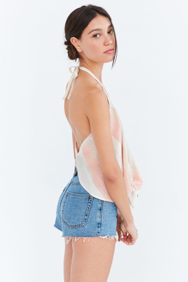 Cooperative Sherbet Tie-Front Halter Top #5