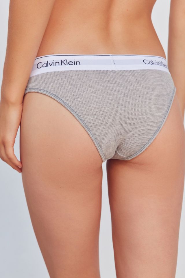 Calvin Klein Modern Cotton Thong - Grey Heather