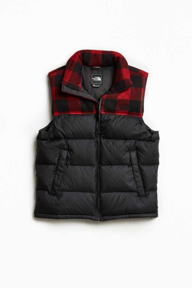 North face shop buffalo plaid vest