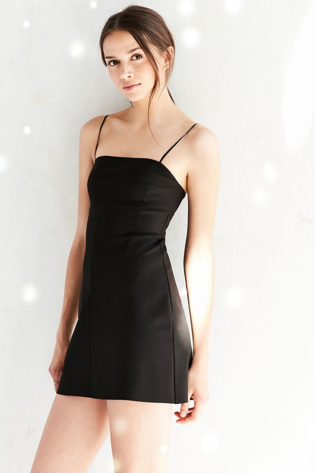 Silence + Noise Audrey Black A-Line Mini Slip Dress - Black S at Urban  Outfitters, Compare