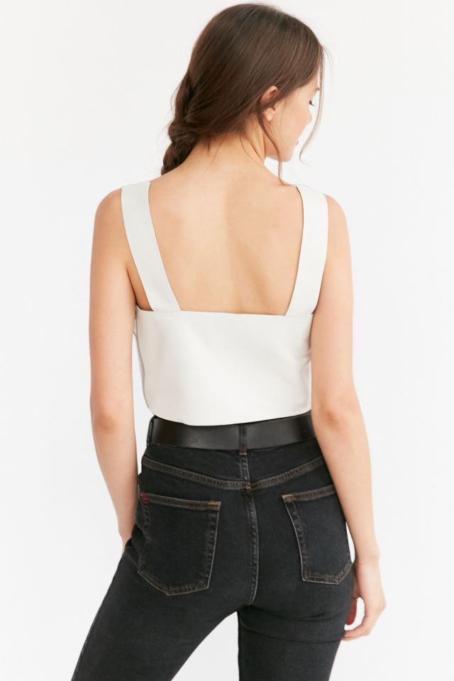 Silence + Noise Jensen Leather Tank Top #1