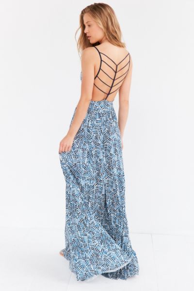 Silence Noise Water Works Strappy Back Dress Urban Outfitters