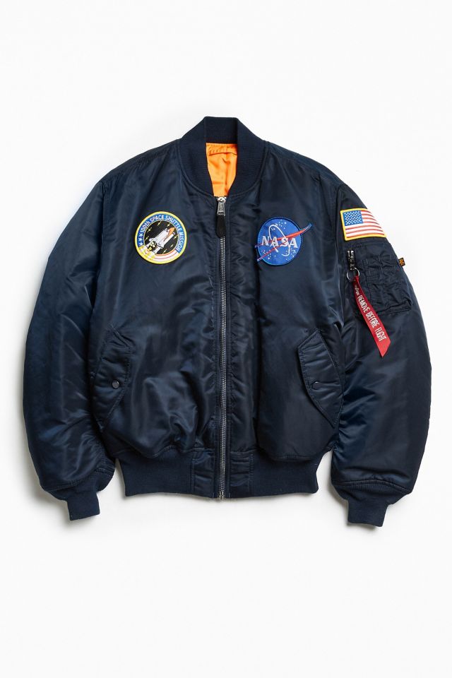 Navy nasa sale bomber jacket