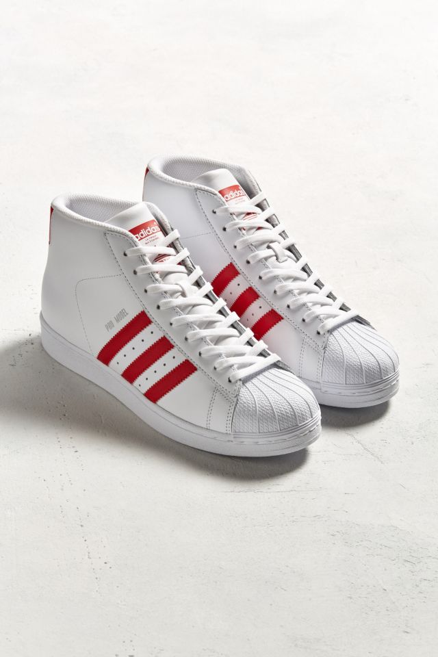 Adidas pro sales model white red