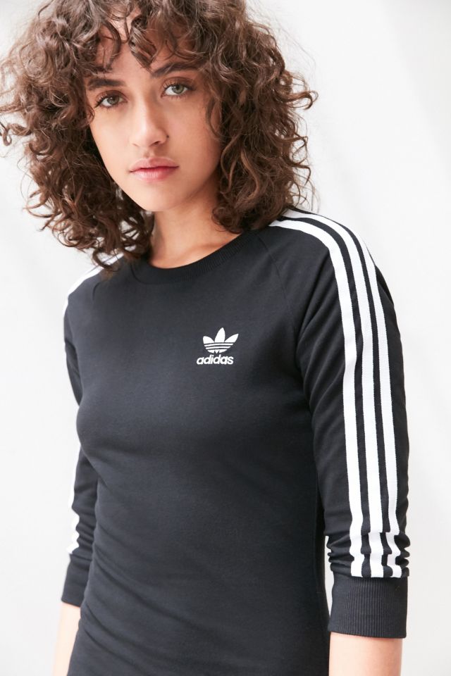 adidas Originals 3-Stripe Bodycon Midi Dress #1