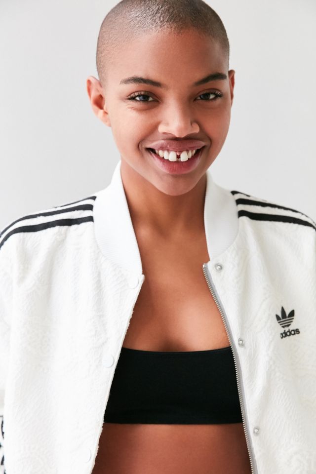 adidas Originals + UO Floral Jacquard Bomber Jacket #5