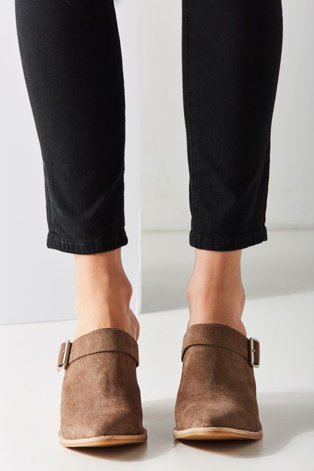 Jeffrey Campbell Route 66CT - Black Leather Laser Cut Western Bootie Slide