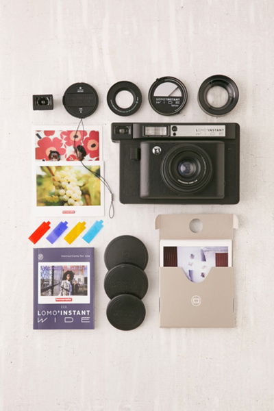 Lomography Lomo'Instant Wide Camera - Black | Urban Outfitters Canada