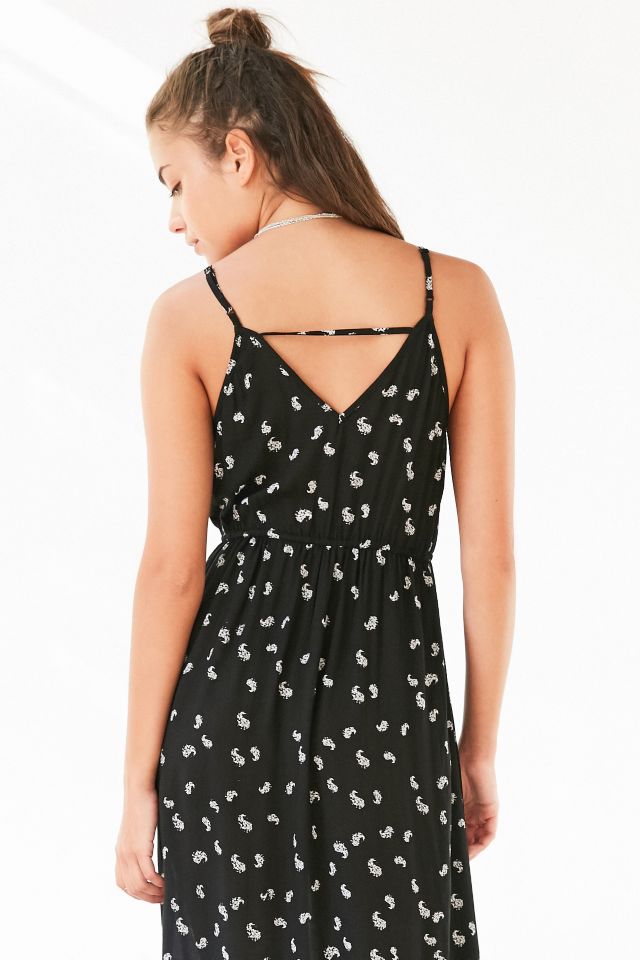 Ecote Surplice Border Print Maxi Dress #1