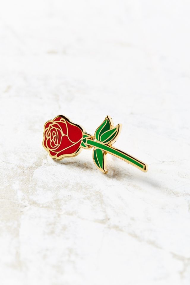 Big Bud Press Red Rose Pin