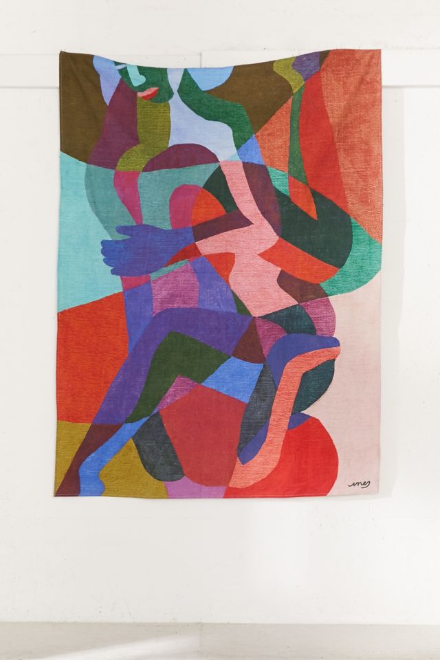 Ines Longevial Abstract Art Tapestry #1