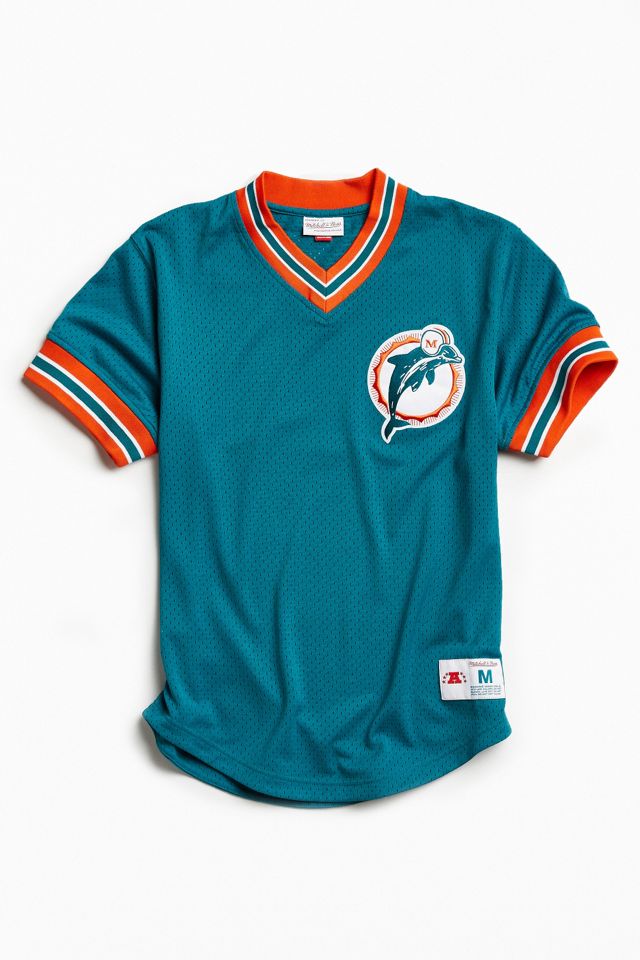 Mitchell & Ness NFL Miami Dolphins Mesh V-Neck Top | Urban Mitchell & Ness NFL Miami Dolphins Mesh V-Neck Top | Urban