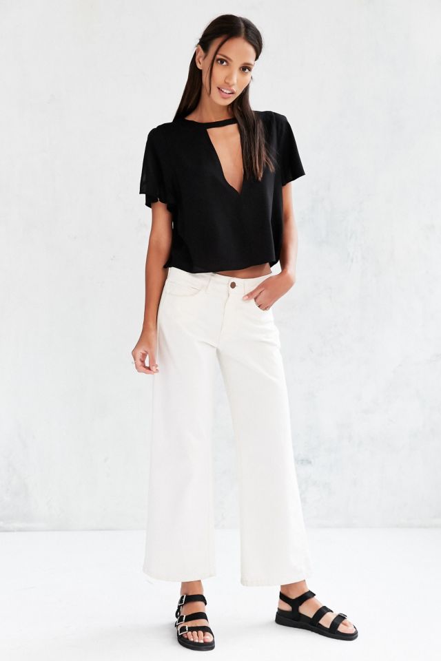 Silence + Noise Deep-Cut Blouse #2