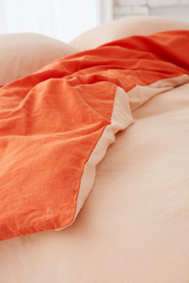 Reversible Linen Blend Duvet Cover #4