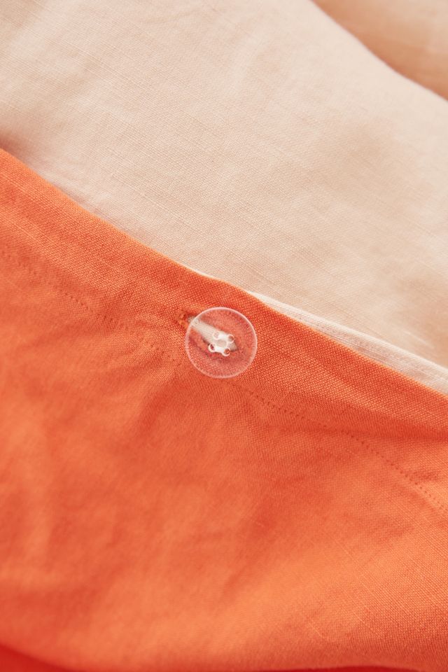 Reversible Linen Blend Duvet Cover #5