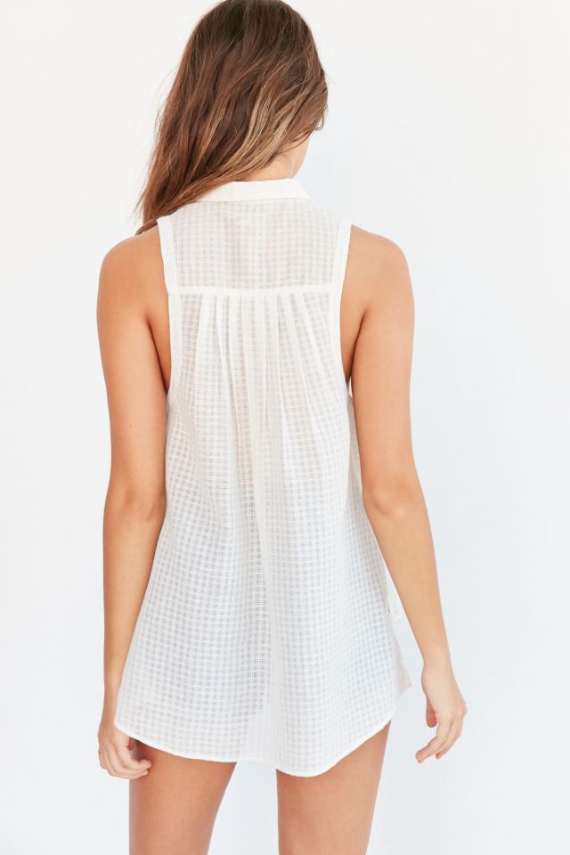 Silence + Noise Meena Button-Down Blouse #5