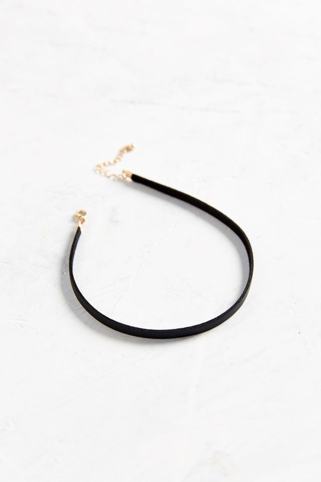 Allie Leather Choker Necklace #1