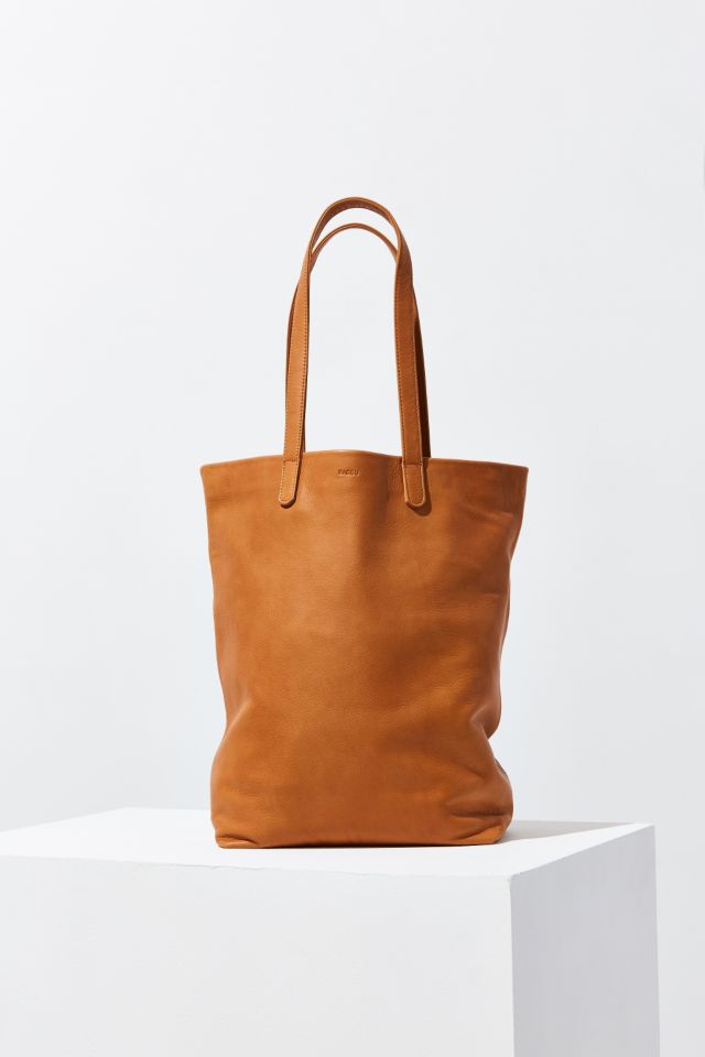 BAGGU Basic Leather Tote Bag