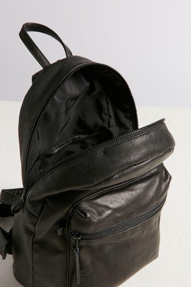 BAGGU Mini Leather Backpack #3