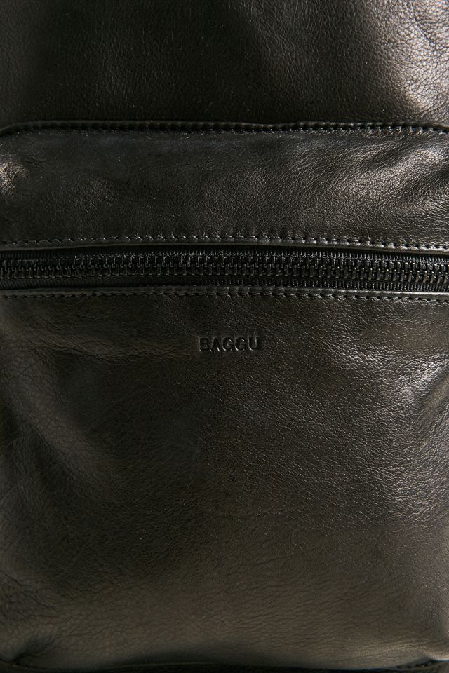 BAGGU Mini Leather Backpack #4