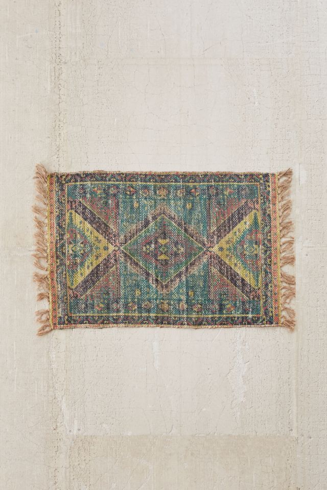 Alder Overdyed Printed Jute Rug #2