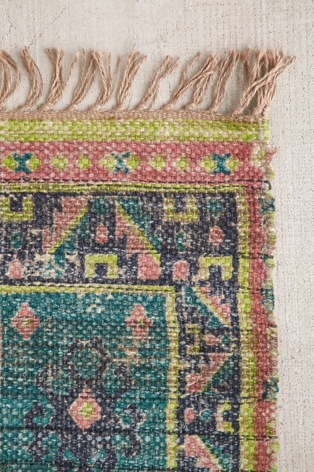 Alder Overdyed Printed Jute Rug #3
