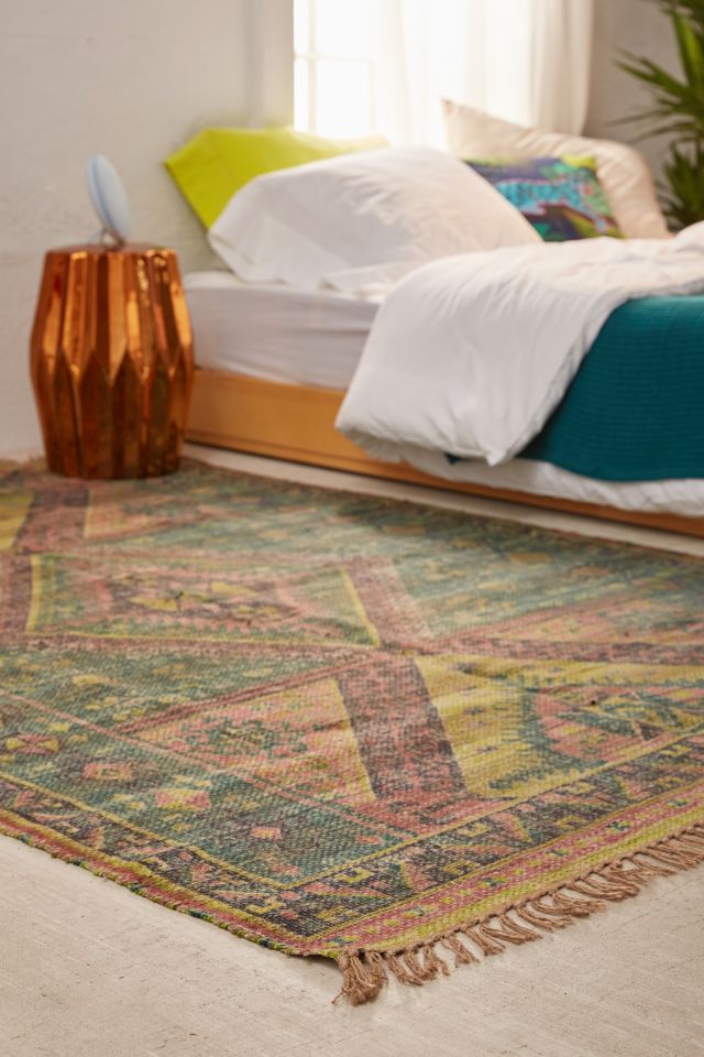 Alder Overdyed Printed Jute Rug #4