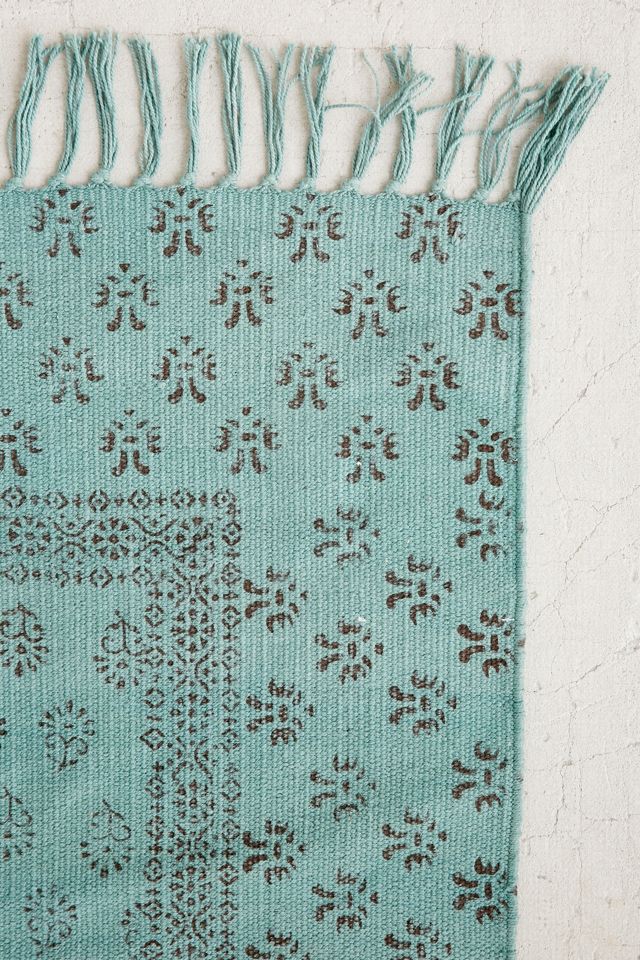 Heidi Overdyed Block Print Rug #3