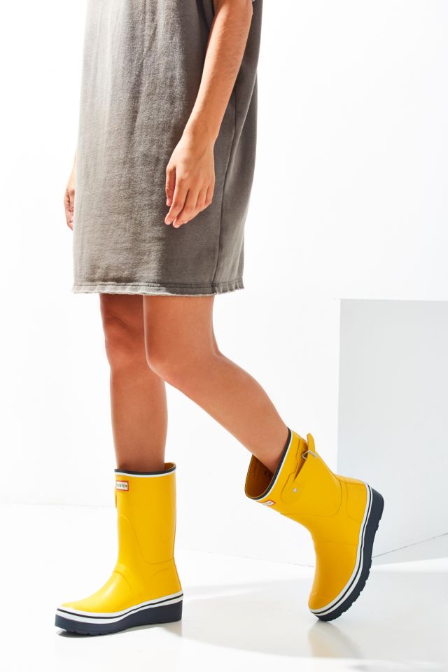 Hunter Original Buoy Stripe Short Wedge Rain Boot