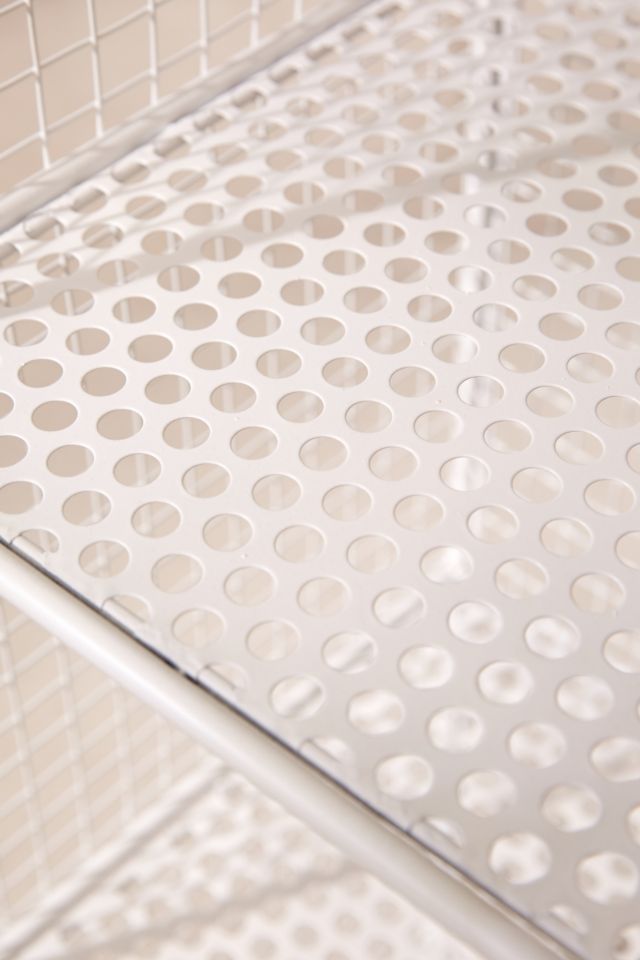 Slim Perforated Metal Storage #4