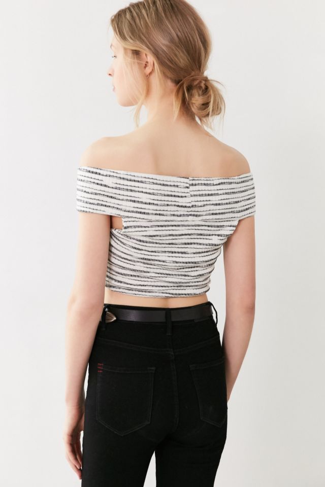 Kimchi Blue Twist-Front Off-The-Shoulder Sweater Top #1