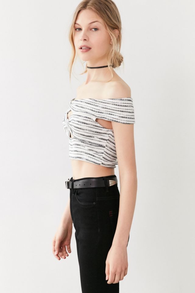Kimchi Blue Twist-Front Off-The-Shoulder Sweater Top #3
