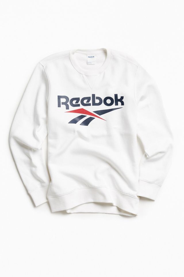 Reebok Identity Fleece Stacked Logo Crew Sweatshirt - Men