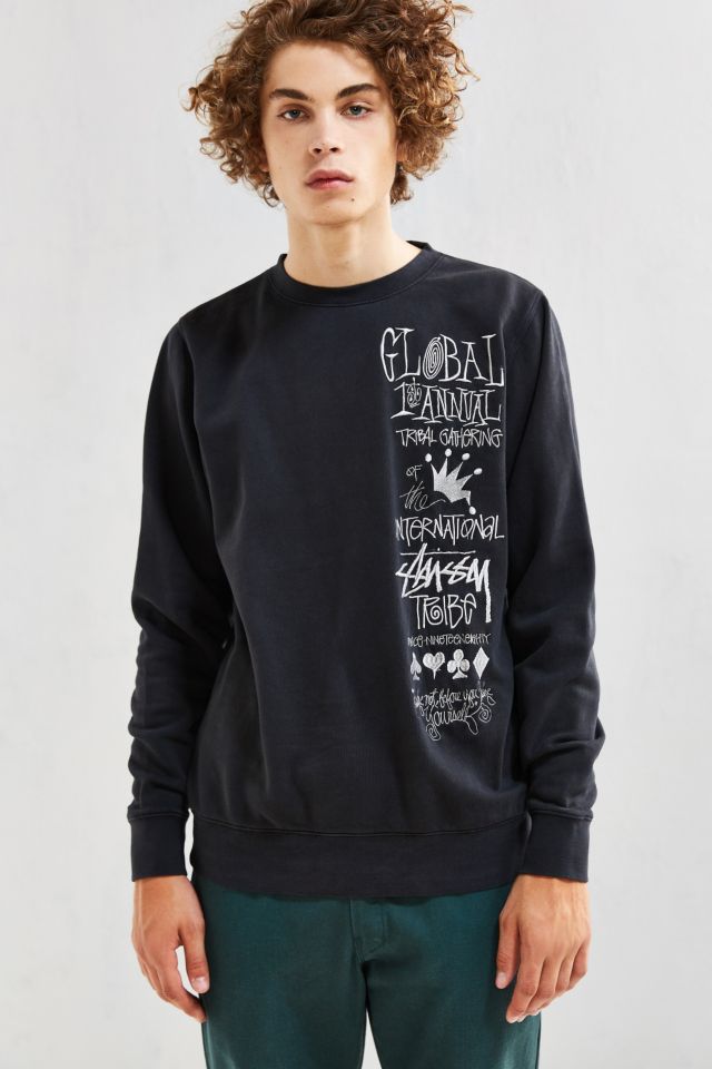 スウェットSTUSSY  1st Annual Applique crew sweat