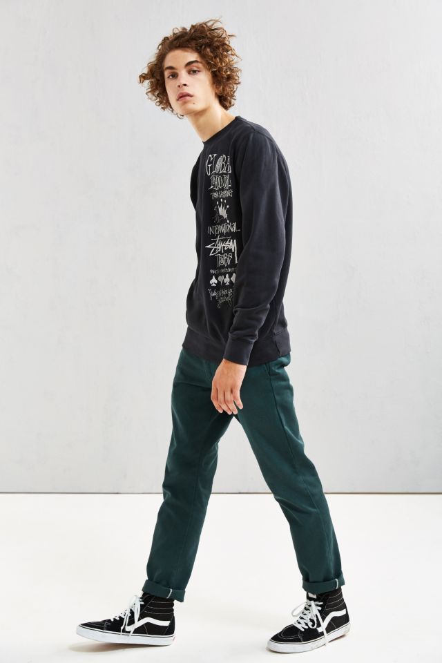 Stussy Arch Logo Crew Neck Sweatshirt, Urban Outfitters