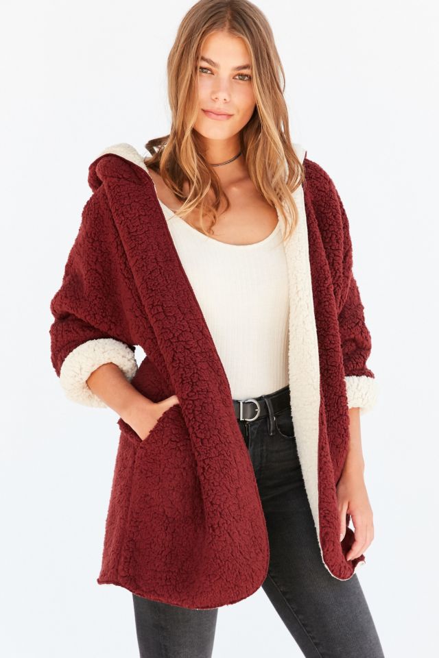 Ecote fuzzy reversible jacket best sale