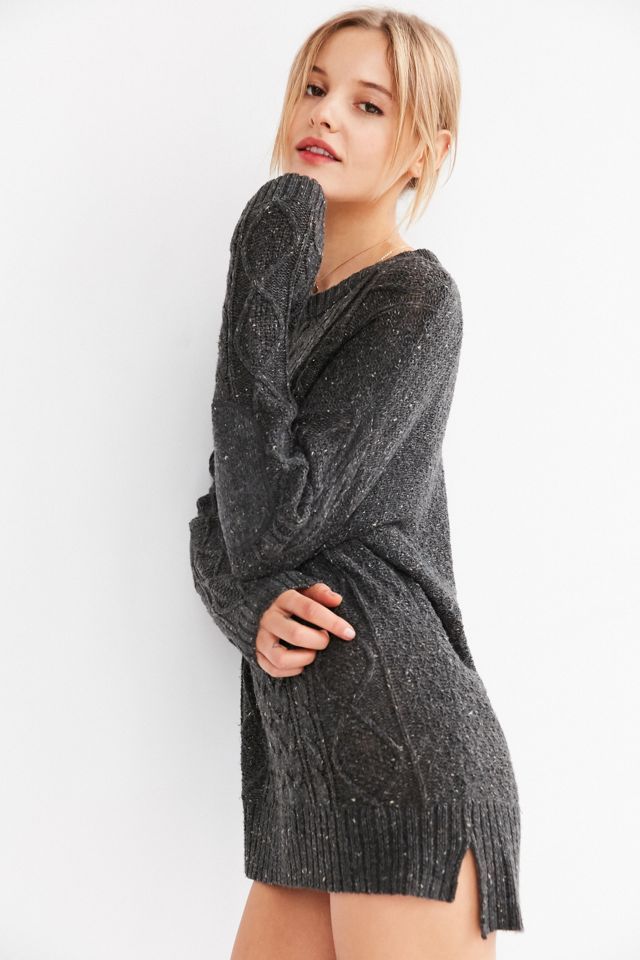 BDG Cable High/Low Crew Neck Sweater #5