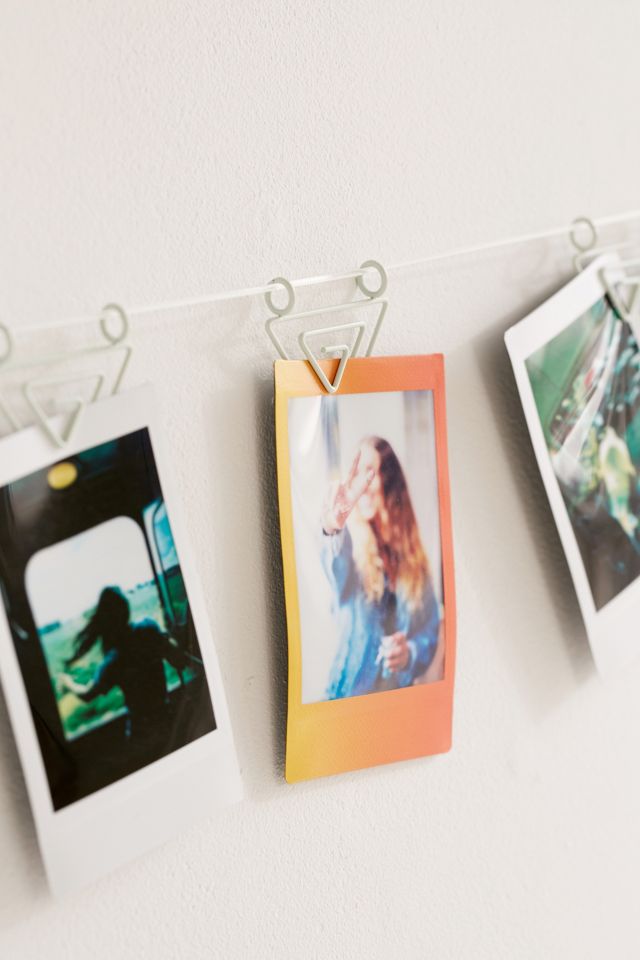 Matte Triangle Photo Clips String Set | Urban Outfitters