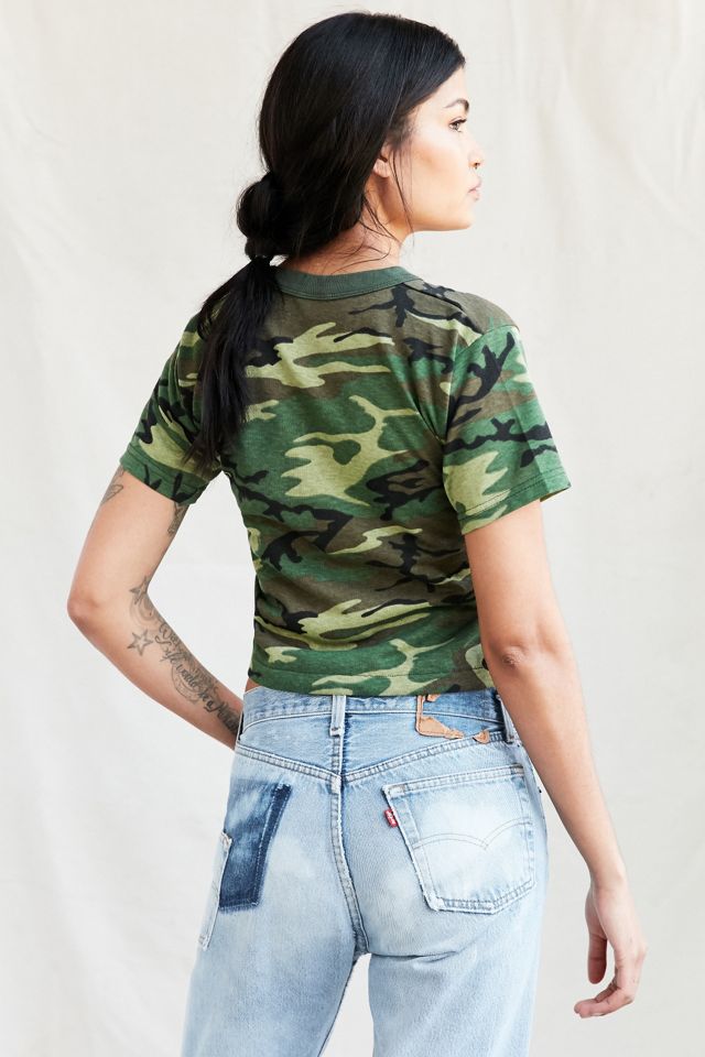 Vintage Cropped Camo Tee #3