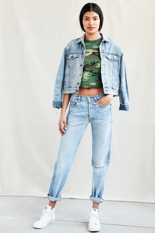 Vintage Cropped Camo Tee #4