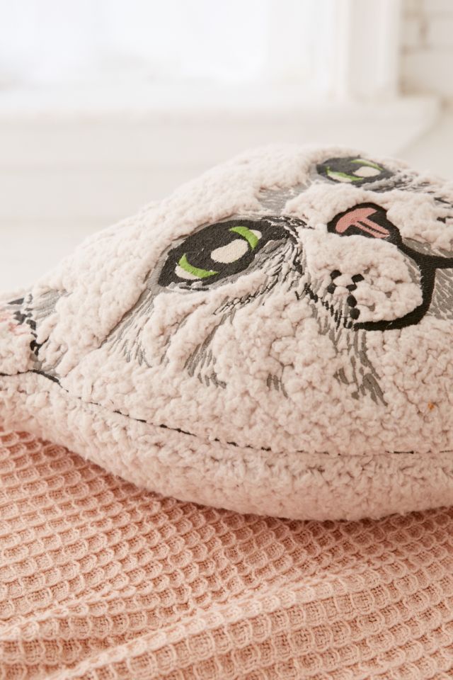 Sherpa Cat Pillow Urban Outfitters