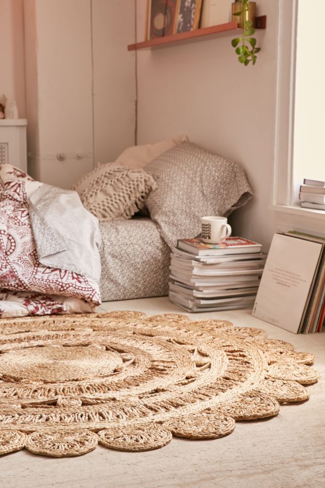 Lakho Woven Jute Round Rug #1